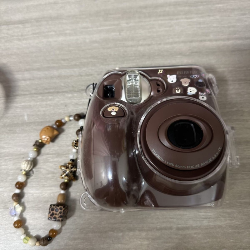 Prozirno zaštitno kućište Mini 7S/7C za Fuji Instax s crossbody remenom i kristalnim tvrdim kućištem