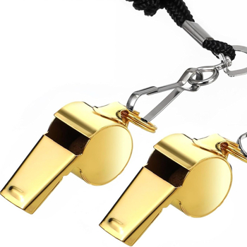 Piskalica od nehrđajućeg čelika za suce i navijače, prilagodba loga dostupna, uključuje kaiš za nošenje