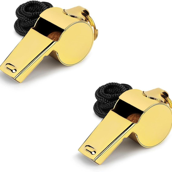 Piskalica od nehrđajućeg čelika za suce i navijače, prilagodba loga dostupna, uključuje kaiš za nošenje