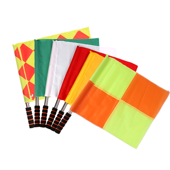 Startna zastavica za atletiku - Šip z nehrđajućeg čelika, Platnena zastavica, Drška od spužve, Model 5567, Mogućnost privatne etikete