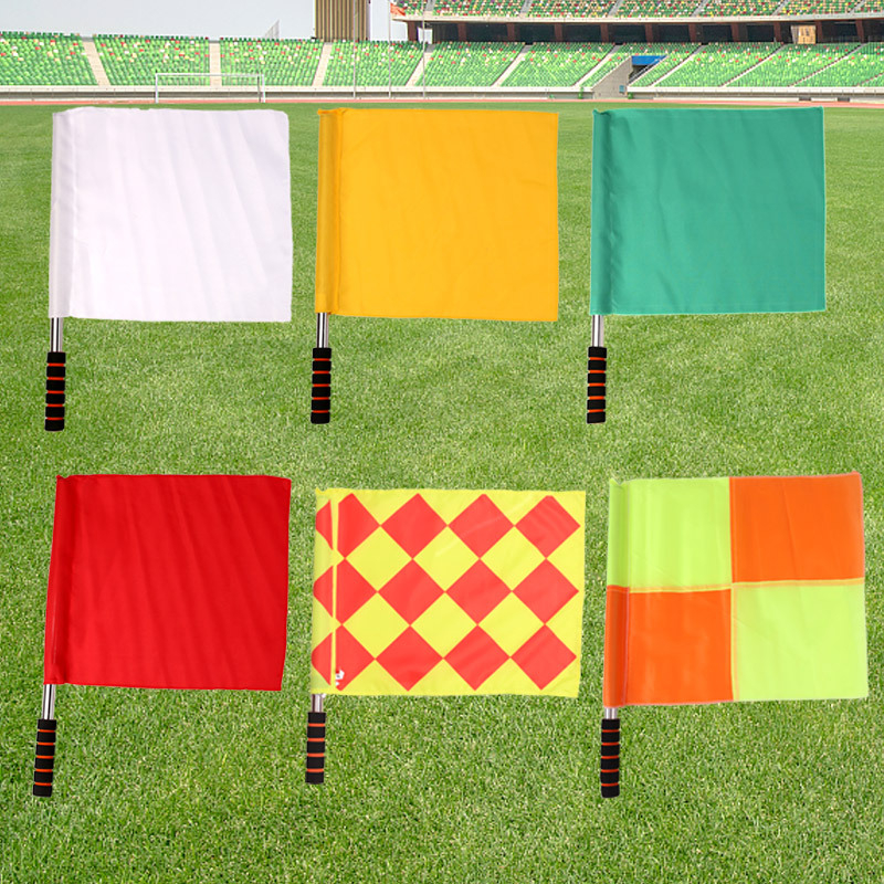 Startna zastavica za atletiku - Šip z nehrđajućeg čelika, Platnena zastavica, Drška od spužve, Model 5567, Mogućnost privatne etikete