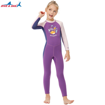Dječji topli neoprenski wetsuit za ronjenje – materijal neoprén i najlon, održava toplinu, marka DIVE & SAIL, za sve sezone