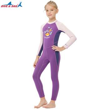 Dječji topli neoprenski wetsuit za ronjenje – materijal neoprén i najlon, održava toplinu, marka DIVE & SAIL, za sve sezone