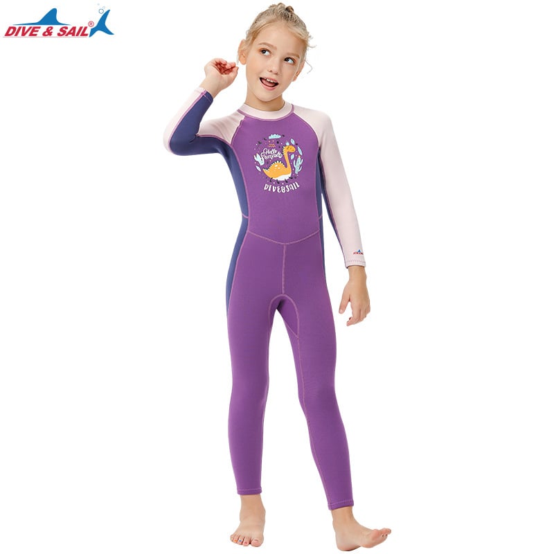 Dječji topli neoprenski wetsuit za ronjenje – materijal neoprén i najlon, održava toplinu, marka DIVE & SAIL, za sve sezone