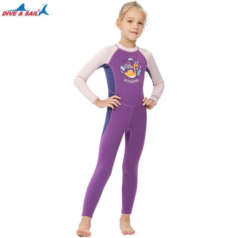 Dječji topli neoprenski wetsuit za ronjenje – materijal neoprén i najlon, održava toplinu, marka DIVE & SAIL, za sve sezone