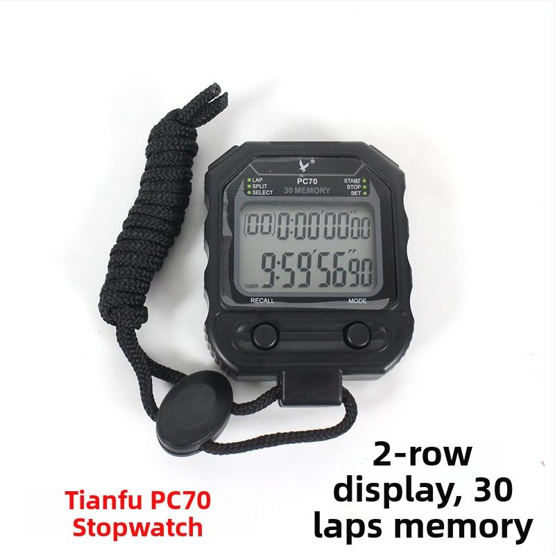 Tianfu elektronické stopky, ABS telo, funkcia pauzy, 65 g