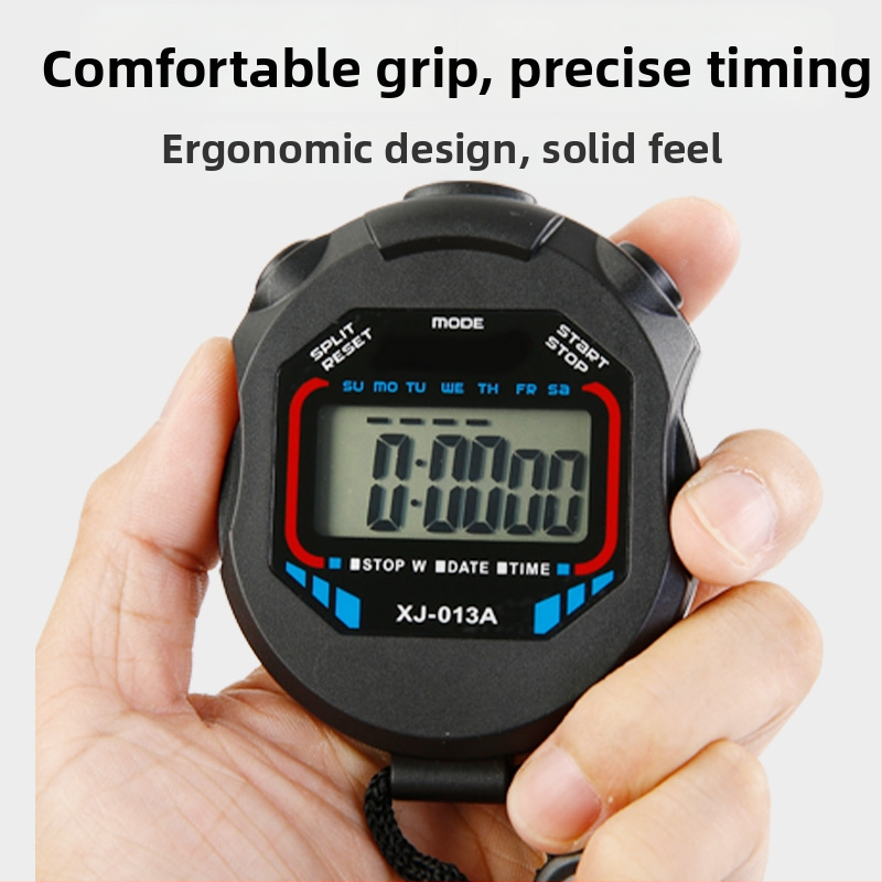 Elektronický stopky/timer s hliníkovým telom, vodotesný, pauza, protišmykový, pre beh