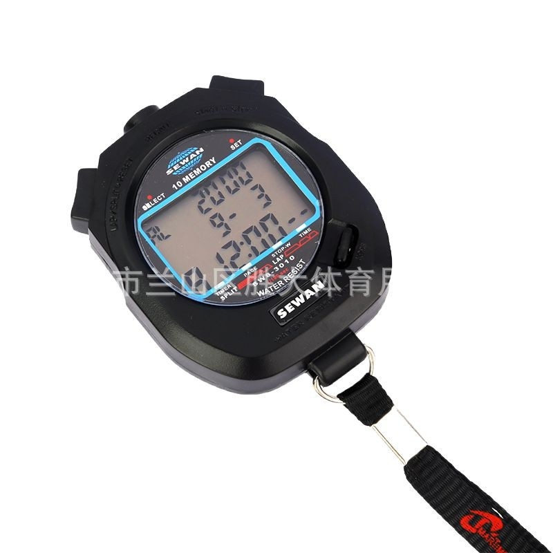 Ηλεκτρονικός χρονομετρητής με ABS περίβλημα, αδιάβροχος, λειτουργία παύσης, αντιολισθητική επιφάνεια, μνήμη γύρων 30/60/100, βάρος 60 g