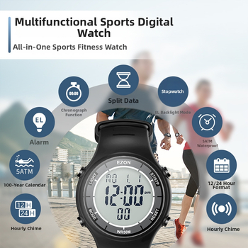 Ηλεκτρονικό ρολόι με χρονόμετρο/stopwatch για μαθητές γυμνασίου-λυκείου, αδιάβροχο, ABS περίβλημα, λειτουργία παύσης, δυνατότητα εκτύπωσης λογότυπου