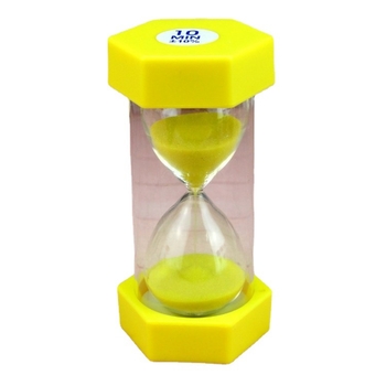 Hexagonalni pješčani časovnik – set 10/30 minuta, ručna izrada, obična stakla, jednostavan moderni stil