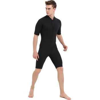 Sbart 3mm muški potapljački wetsuit s kratkim rukavima, topao, 90% gume i 10% najlona