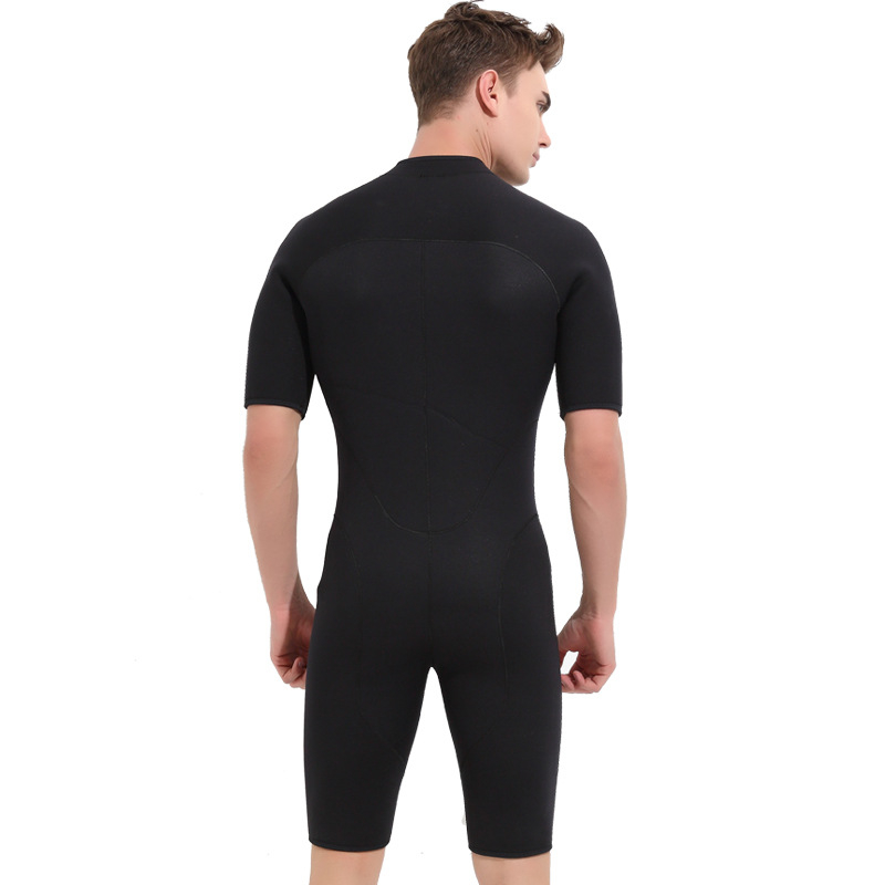 Sbart 3mm muški potapljački wetsuit s kratkim rukavima, topao, 90% gume i 10% najlona