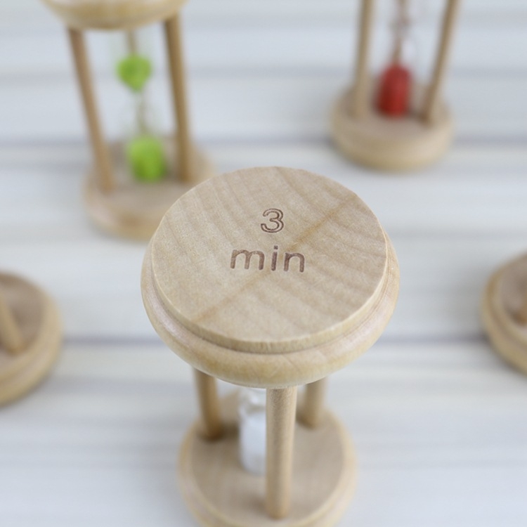 Drveni pješčani časovnik 1/2/3 minute – kreativni kućni dekor, ručno izrađeni privjesak (Materijal: drvo; Vrijeme: 1/2/3 minute; Postup: puhanje; Kategorija: ručno izrađeni privjesak)