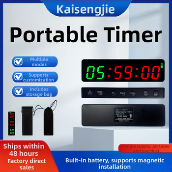 Elektronický časovač/stopky pre šport s ABS telom, nie je vodotesný, pauza funkcia, hmotnosť 100 g (Materiál: ABS; Vodotesnosť: Nie; Pauza: Áno; Hmotnosť: 100 g)