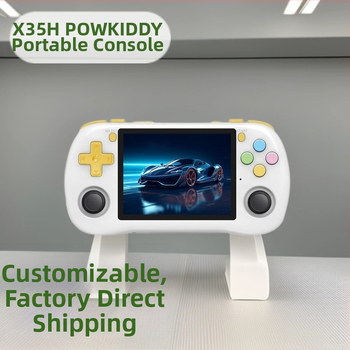 Powkiddy X35H prijenosna retro konzola za igranje s horizontalnim zaslonom, otvoreni kôd, GBA joystick