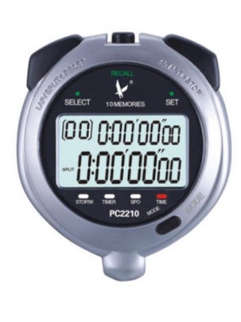 Elektronički štoper s funkcijom pauze, vodootporno ABS kućište, 60 g, za trčanje i atletiku