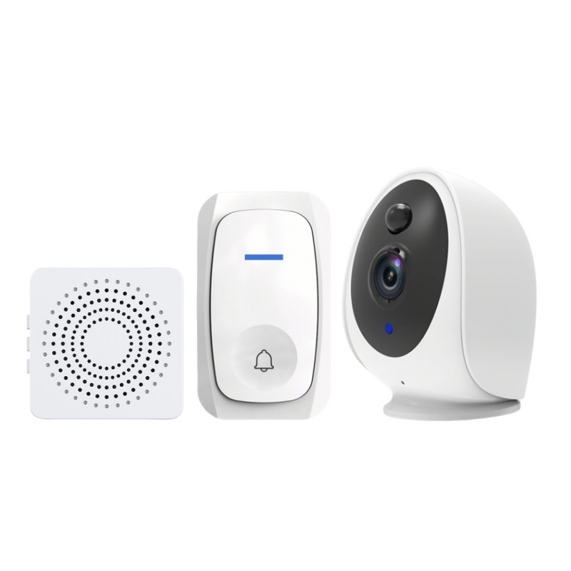 Video interfon wireless cu cameră pentru utilizare în interior și exterior (R4, alimentare USB 5V)