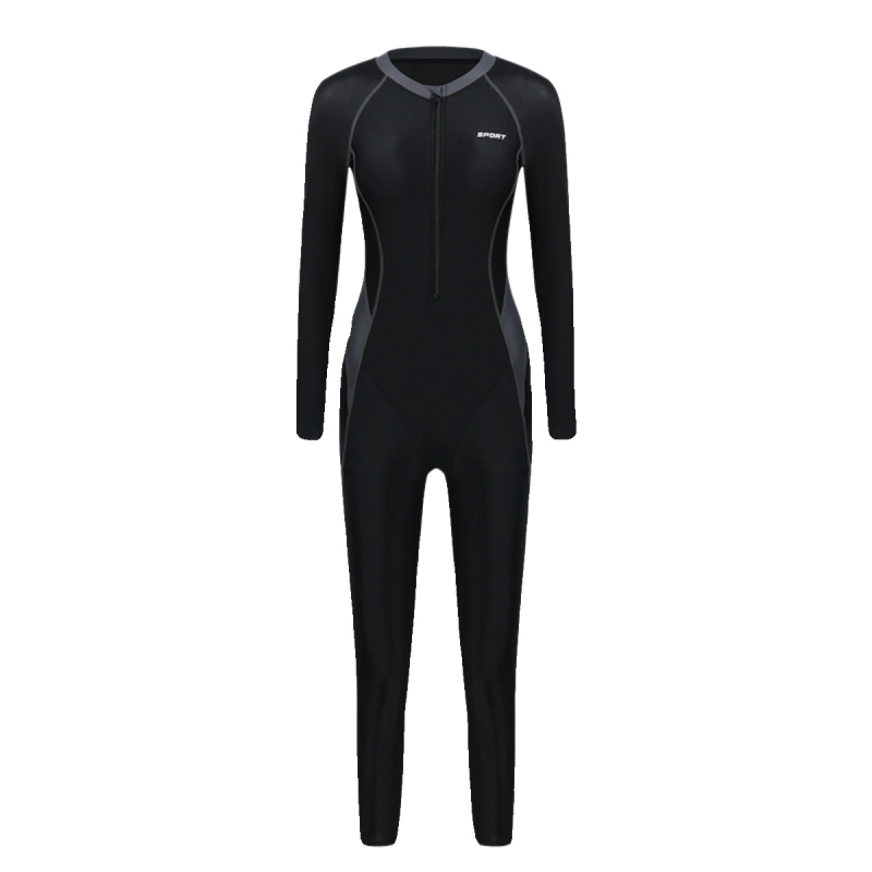 Ženski jednodijelni wetsuit s UV zaštitom, s dugim rukavima i dugim nogama, brzo sušenje, za ronjenje i plivanje, velika veličina