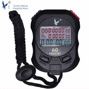 Viacúčelové stopky s trojradovým displejom, meranie v segmentoch 100/60/30/10/5, vodeodolné ABS telo, pauza, protišmykový dizajn; vhodné na beh, cyklistiku a loptové športy