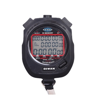 Elektronički štoper Thunder Win Card s funkcijom pauze, akrilno kućište, otporan na vodu: ne, mogućnost tiska logotipa