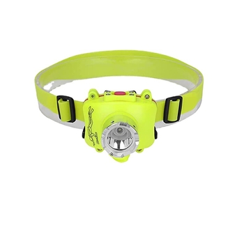 Búvár fejlámpa USB‑töltésű LED, ABS burkolat, hordozható