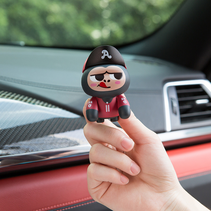 Automobilski aromaterapijski ukras s parfemom, majmun motiv, ADOONGA, petogodišnji rok trajanja, pogodan kao poslovni poklon