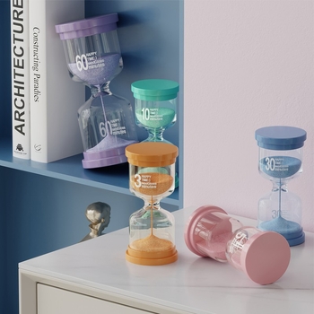 Staklena pješčana časovnica za djecu i učenike, otporna na padove, podsjetnik vremena obroka, prilagodljiv logo