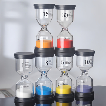 Dječji pješčani časovnik za pranje zuba, 3/5/10 minuta, ABS + staklo, ručno puhalo staklo, moderni minimalistički dizajn