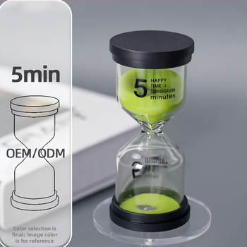 Detský pieskový časovač na čistenie zubov, 3/5/10 minút, ABS + sklo, fúkané sklo, moderný minimalistický dizajn
