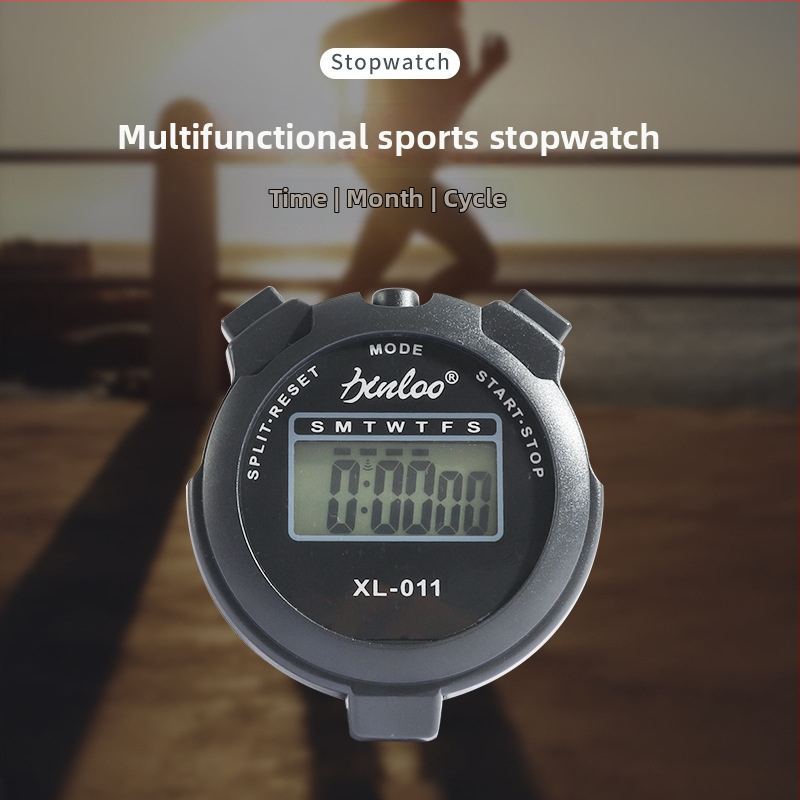 Elektronički štoperica s digitalnim zaslonom X011 – vodootporan, funkcija pauze, protuklizna PVC površina, 36 g