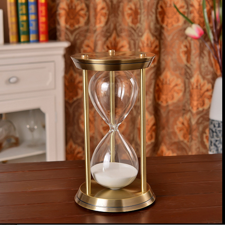 Pješčani sat-časovnik, stakleni, retro europskog stila, dekorativni viseci ukras za dom s mogućnošću tiska logotipa