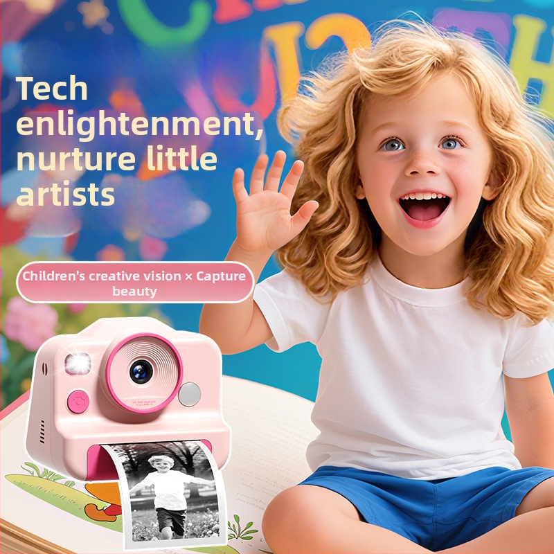 Detská tlačová kamera CP01 – 2,4-palcový LCD, 48MP, TF karta, ABS telo