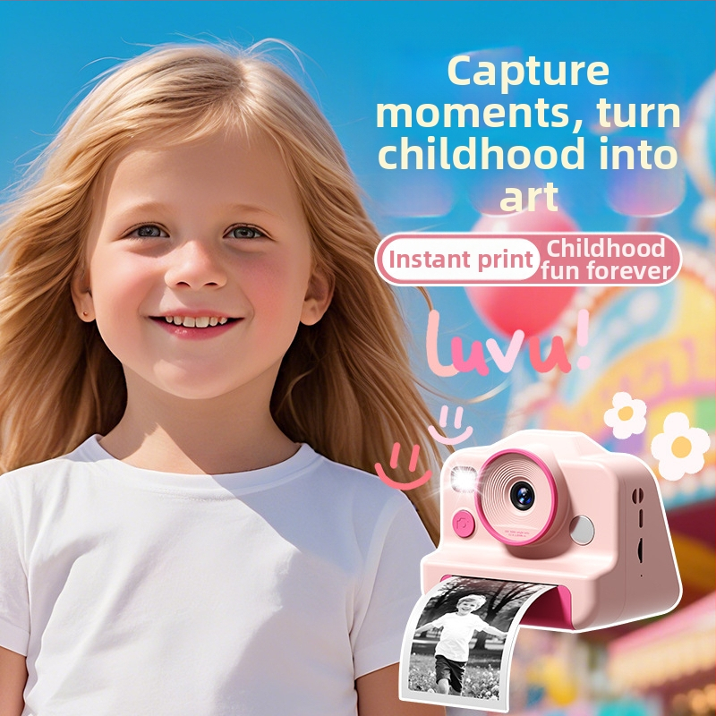 Detská tlačová kamera CP01 – 2,4-palcový LCD, 48MP, TF karta, ABS telo