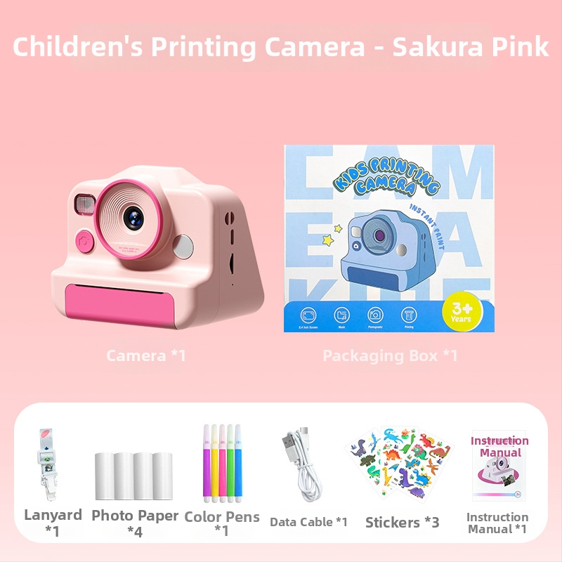 Detská tlačová kamera CP01 – 2,4-palcový LCD, 48MP, TF karta, ABS telo