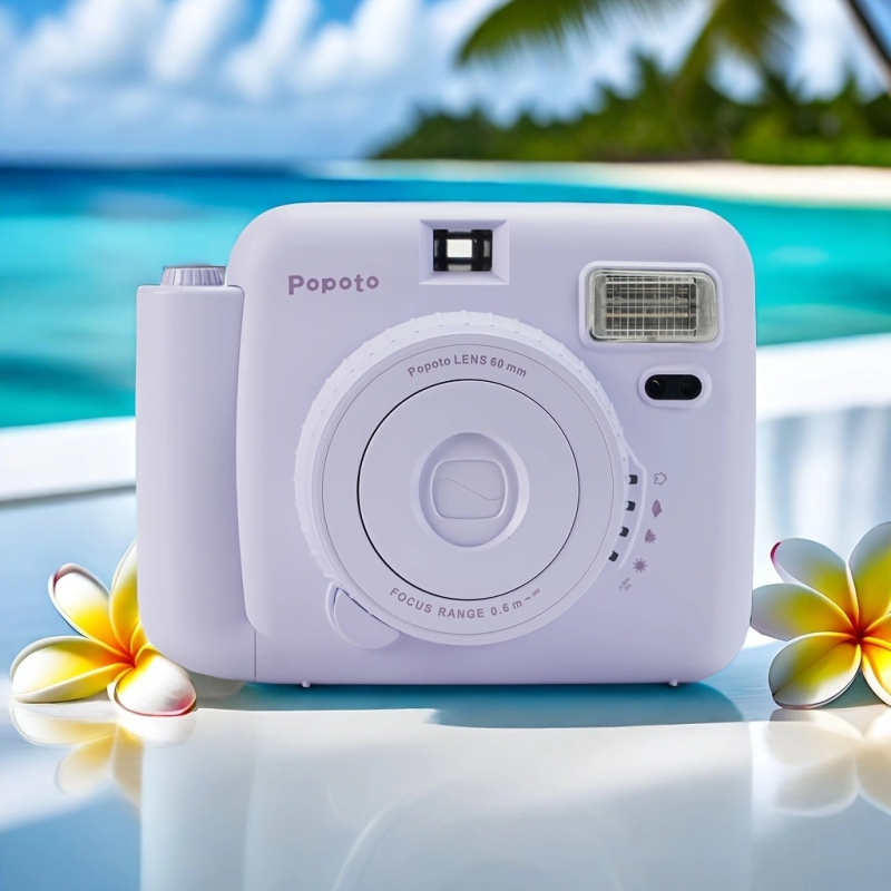 Popoto Mini azonnali kamera — kompakt utazási készlet fotópapírral, PC-test, 2024-es modell