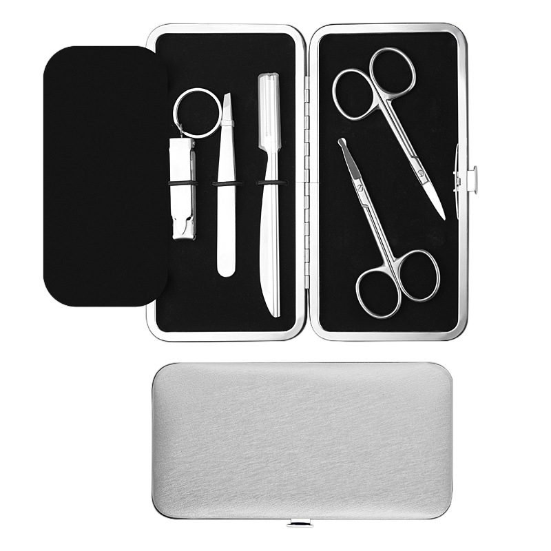Комплект за подстригване на вежди и носни косми — неръждаема стомана, козметични инструменти (клип за вежди)