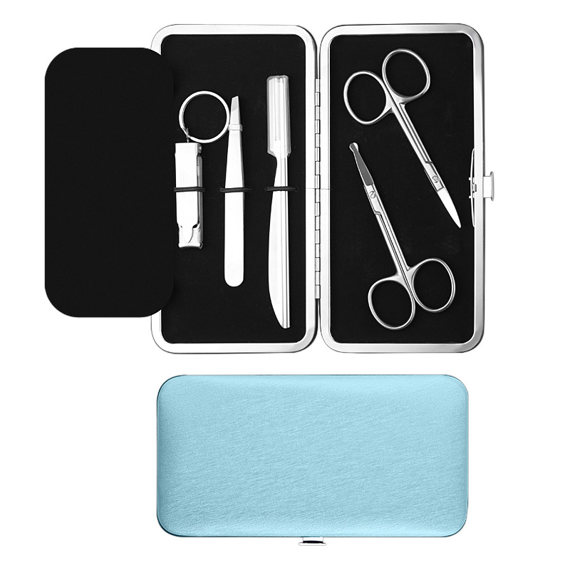 Комплект за подстригване на вежди и носни косми — неръждаема стомана, козметични инструменти (клип за вежди)