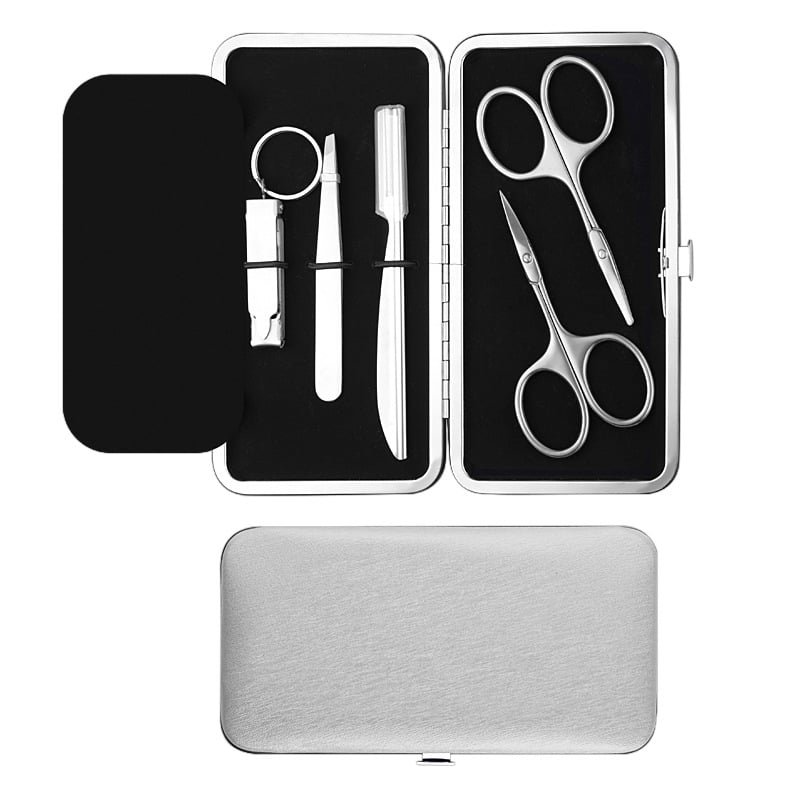 Комплект за подстригване на вежди и носни косми — неръждаема стомана, козметични инструменти (клип за вежди)