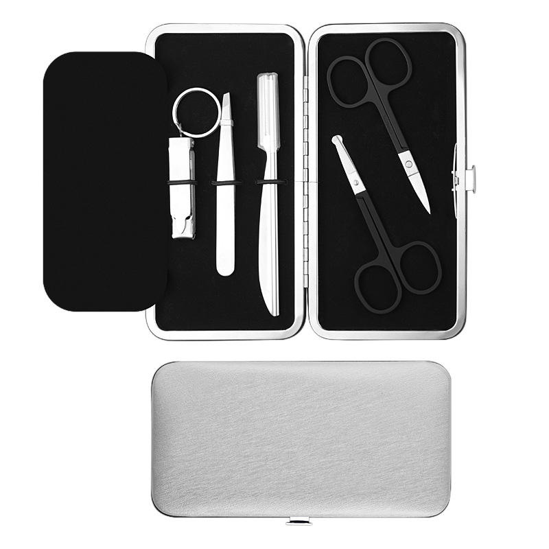 Комплект за подстригване на вежди и носни косми — неръждаема стомана, козметични инструменти (клип за вежди)