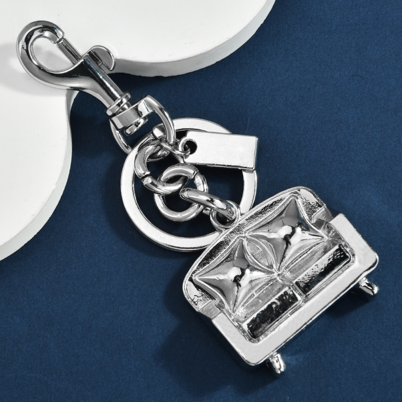 Pandantiv breloc metalic, placare electro, stil Ins, model ancoră/navy, pentru mașină și geantă