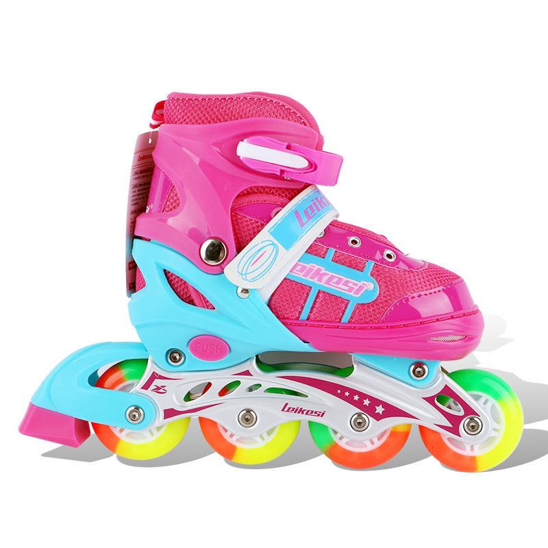 Rex inline korcsolyák kezdőknek, uniszex, teljes készlet, PU kerekek, egy sor, felső PU+háló, talp gumi