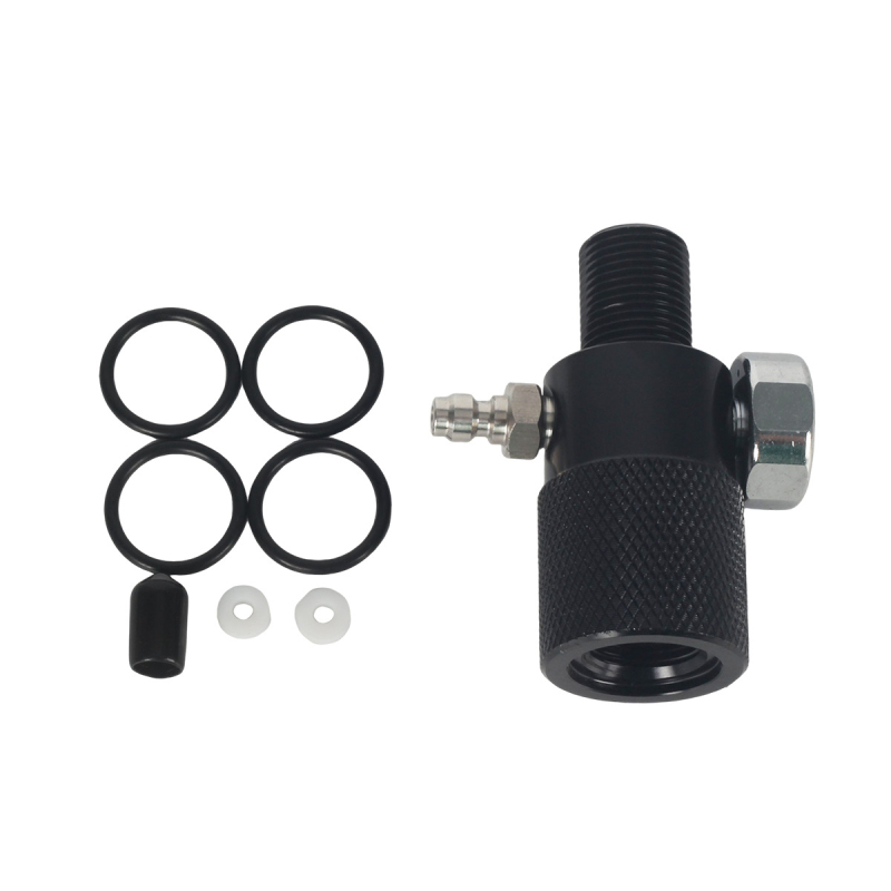 Адаптер за измерване на налягането на газов цилиндър за гмуркане, 40 MPa, резба M18×1.5, светещ дисплей