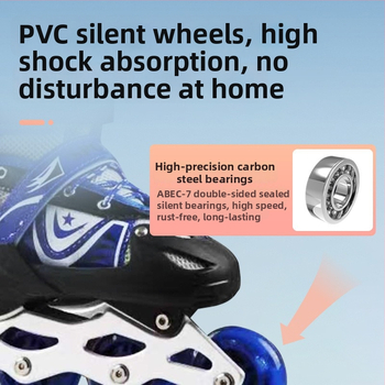 Kezdő rollerskates - Uniszex, inline korcsolyák a figure skatinghez, PU+háló felső, PVC kerekek, Lianzhi márka