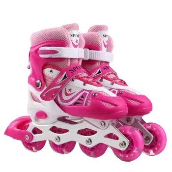 Kezdő rollerskates - Uniszex, inline korcsolyák a figure skatinghez, PU+háló felső, PVC kerekek, Lianzhi márka