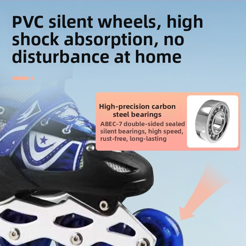 Kezdő rollerskates - Uniszex, inline korcsolyák a figure skatinghez, PU+háló felső, PVC kerekek, Lianzhi márka