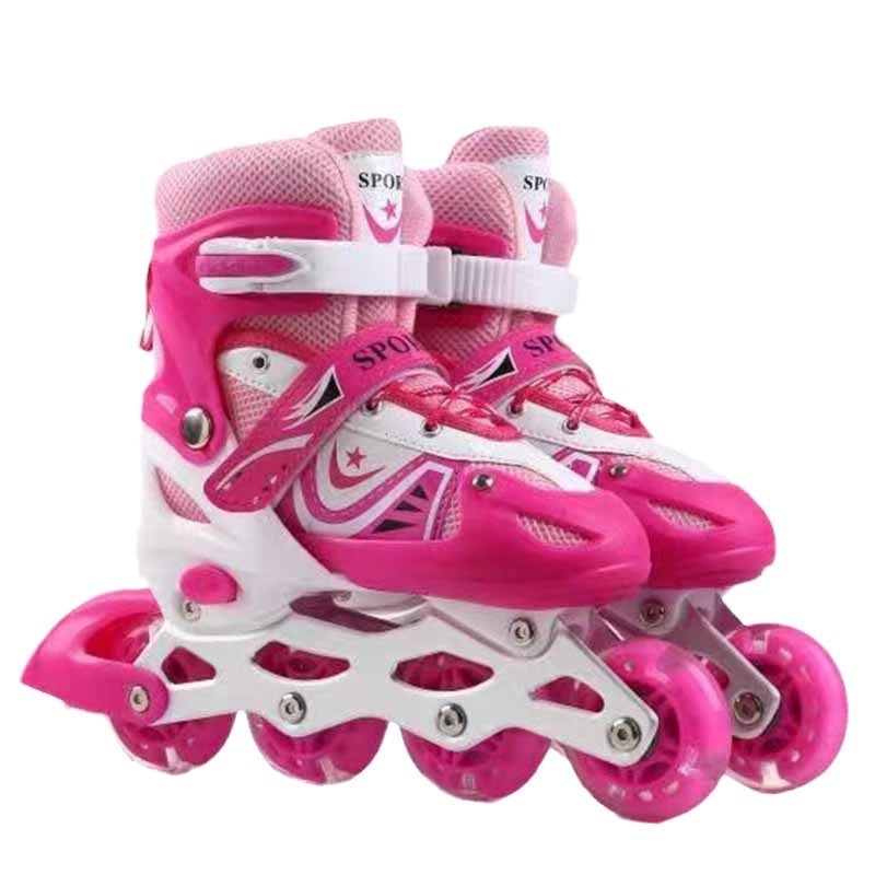 Kezdő rollerskates - Uniszex, inline korcsolyák a figure skatinghez, PU+háló felső, PVC kerekek, Lianzhi márka