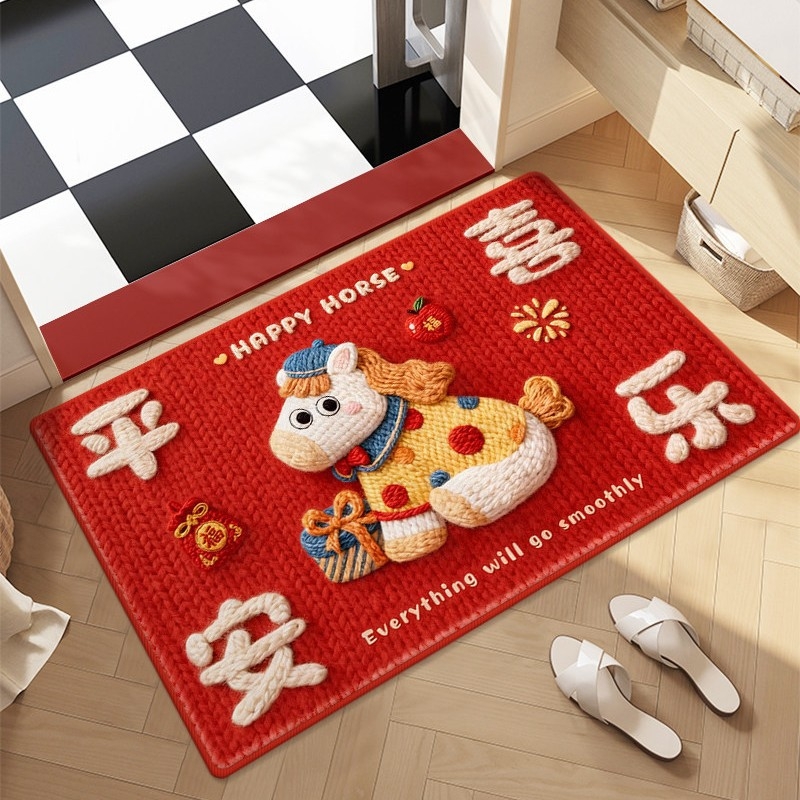 Килим за баня – диатомова глина, квадратен, карикатурен мотив, миещ се