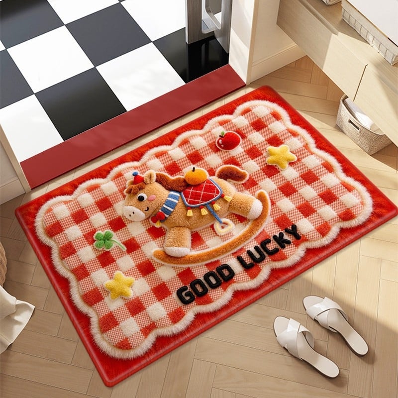 Килим за баня – диатомова глина, квадратен, карикатурен мотив, миещ се