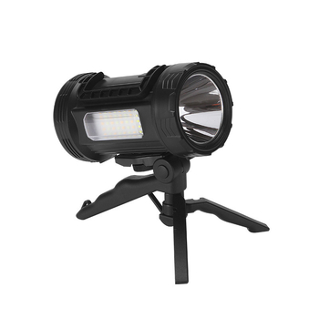 Fanar LED alimentat cu energie solară, cu suport, pentru exterior; 5W, 1500mAh, reîncărcabil, încărcător inclus