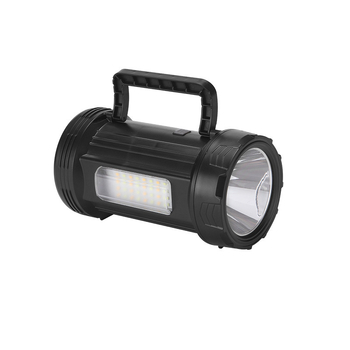 Fanar LED alimentat cu energie solară, cu suport, pentru exterior; 5W, 1500mAh, reîncărcabil, încărcător inclus